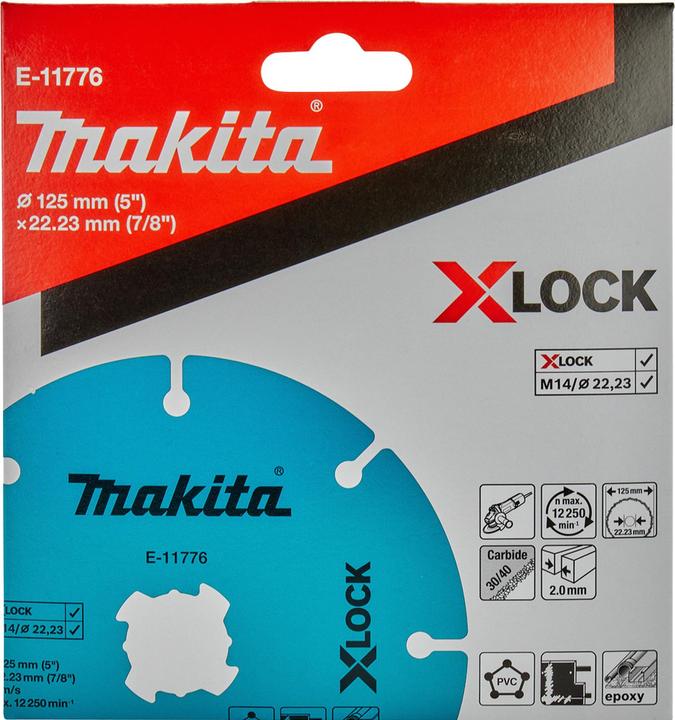 Actual product image Makita E-11776 Cut-off wheel 125mm Uni.X-Lock