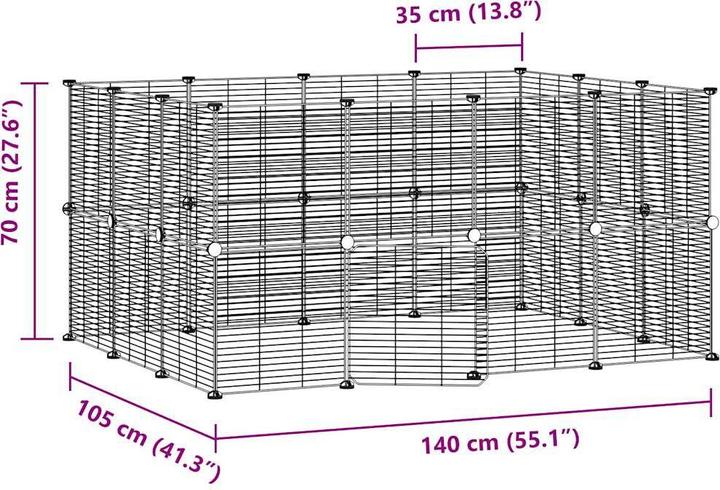 Produktbild vidaXL Haustierkäfig