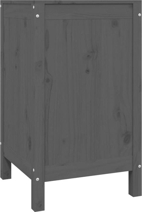 Actual product image vidaXL Wäschetruhe Grau 44x44x76 cm Massivholz Kiefer,Farbe