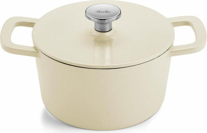 Image du produit Fissler Cocotte en fonte ronde, ivoire blanc (20 cm, Cocotte + faitout, Fonte)