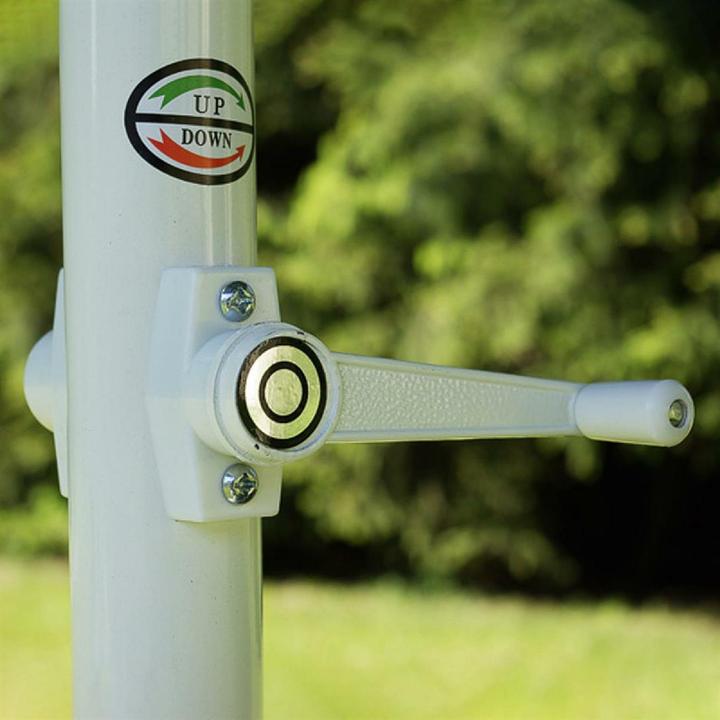 Produktbild VCM Sonnenschirm Marktschirm Ø 3,80m Grün mit Kurbel Alu Gestell Sonnenschutz