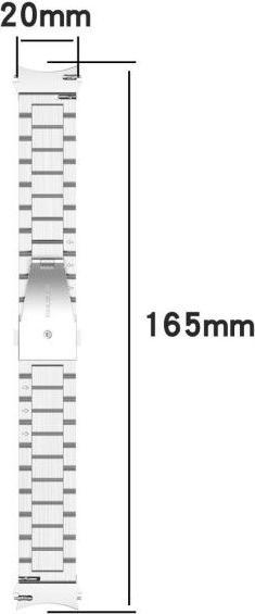 Produktbild MU Classic Stainless Steel Series Edelstahl Armband (Edelstahl, Galaxy Watch6)