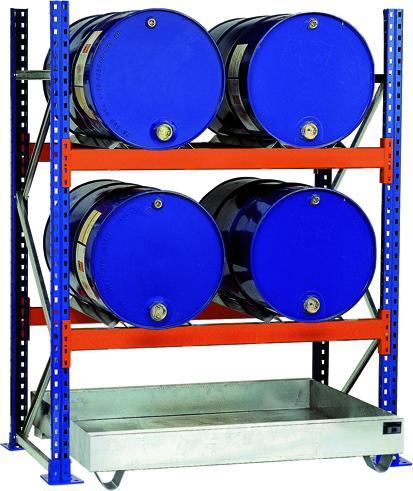 Actual product image Schulte Lagertechnik Barrel base rack 200 l barrels - 6 lying - 6 standing