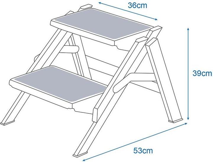 Actual product image ProPlus Double step aluminium foldable