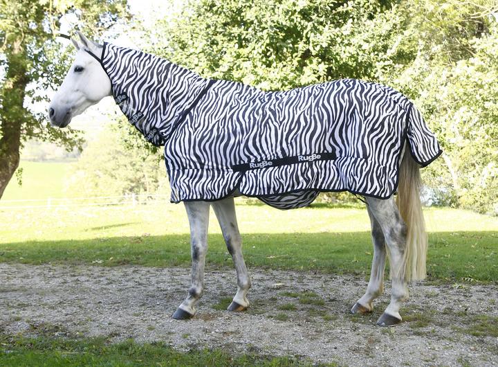 Productafbeelding Kerbl Zebravlieg en zoete jeuk deken met nekgedeelte (125 cm)