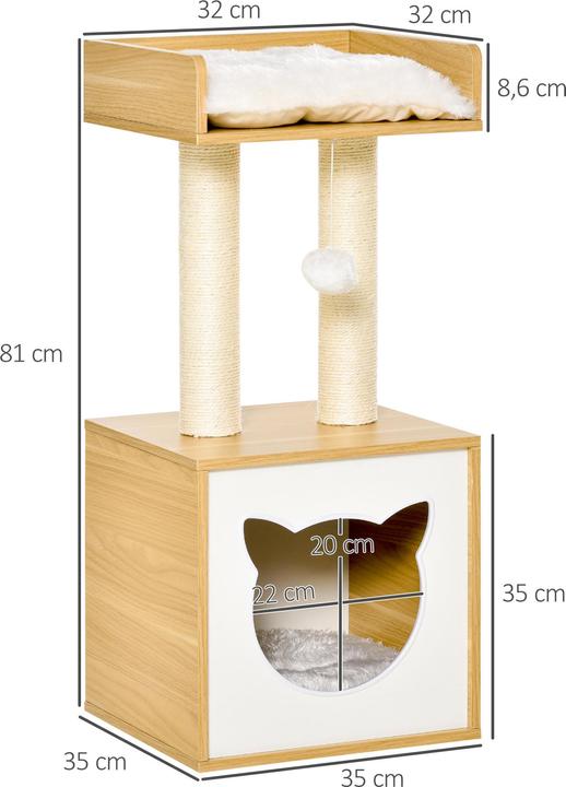 Image du produit Jamb Arbre à chat (81 cm, Nature)