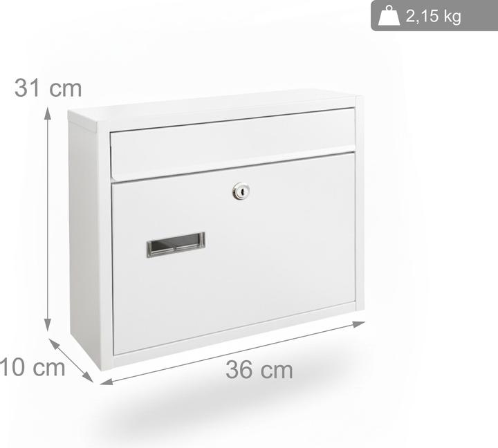 Actual product image Relaxdays mailbox