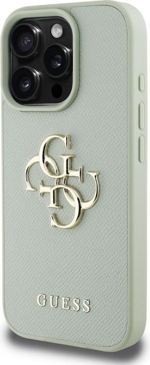 Produktbild Guess Hardcase PU Grained Big 4G and Classic Logo Case for iPhone 16 Pro 6,3" Green (Apple iPhone 16 Pro)
