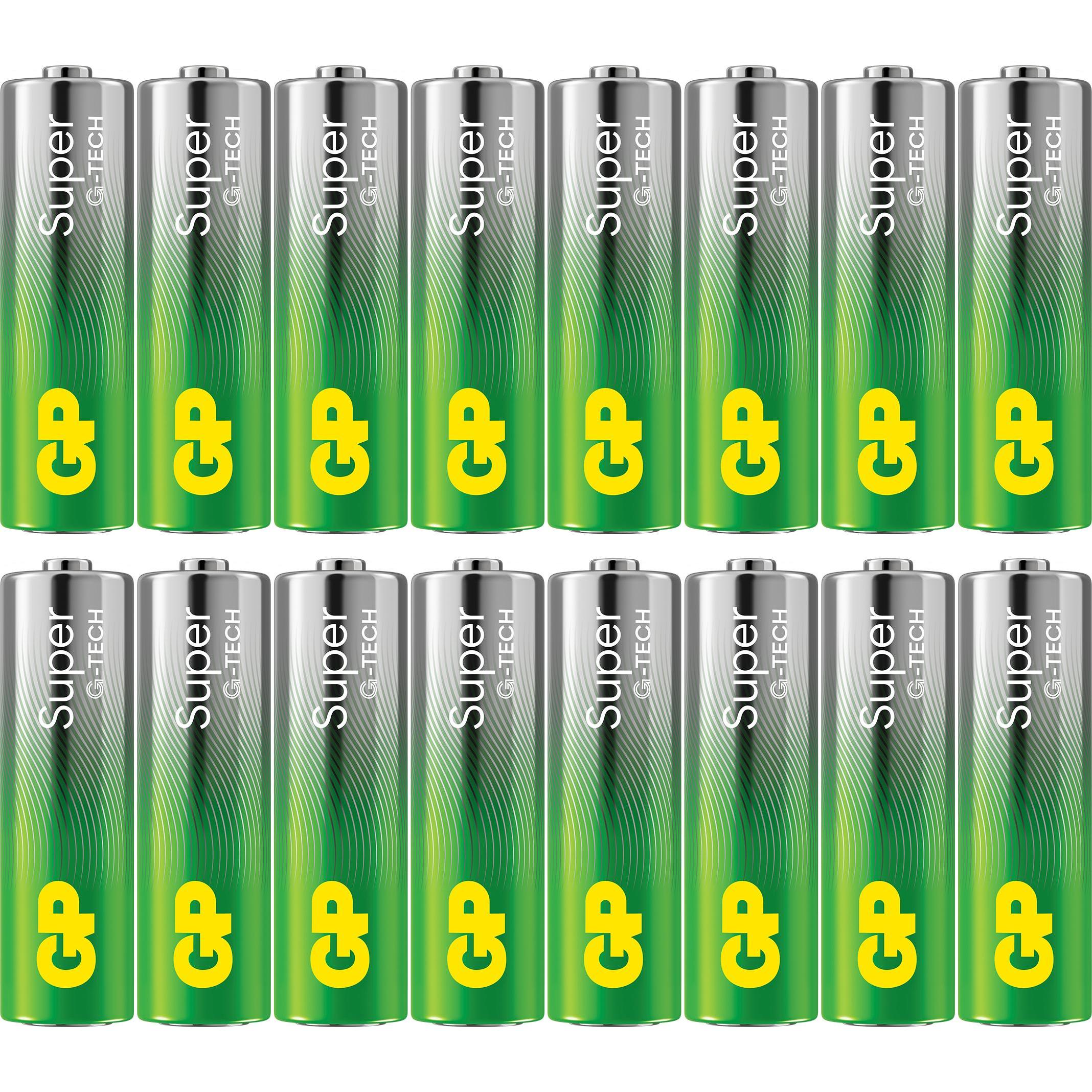 Thumbnail - GP Batteries GP Super Alkaline Battery, Size AA, LR6, 1.5V, 16-pack (16 Stk., AA), Batterien + Akkus