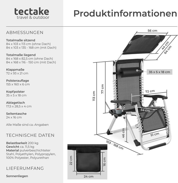 Immagine prodotto tectake Cloud II (103 cm)