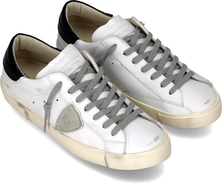 Image du produit Philippe Model prsx low leather sneakers, black and white (40)