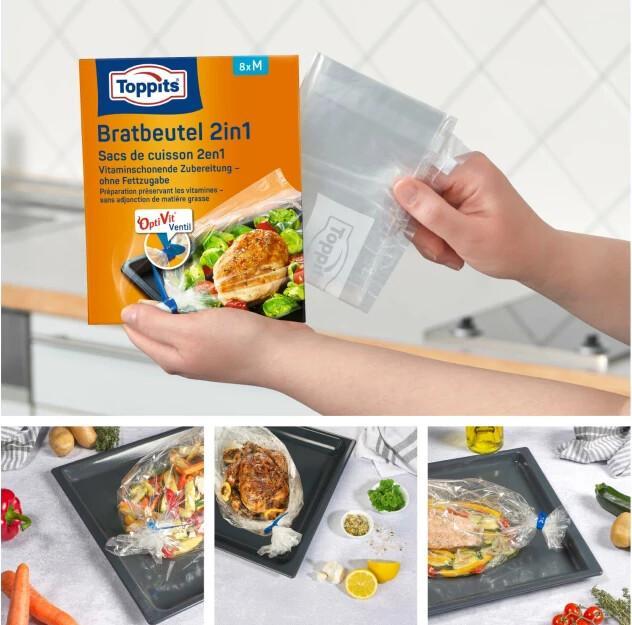 Produktbild Toppits Bratbeutel 2in2 (8 x)