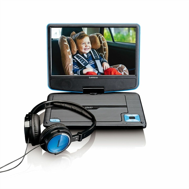 Actual product image Lenco Portable player DVP-910 (DVP910BLAU) (Portable DVD player)