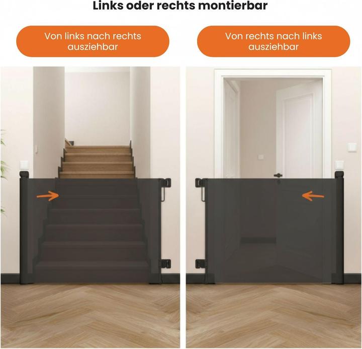 Produktbild Hermex Absperrgitter Schutzgitter Tür-Barriere Treppenschutzgitter (20 cm)