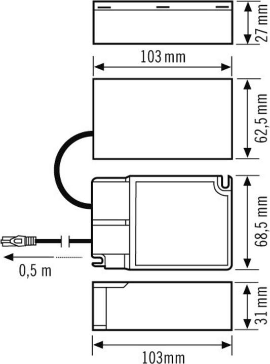 Actual product image Esylux DRIVER SET 30W 700mA
