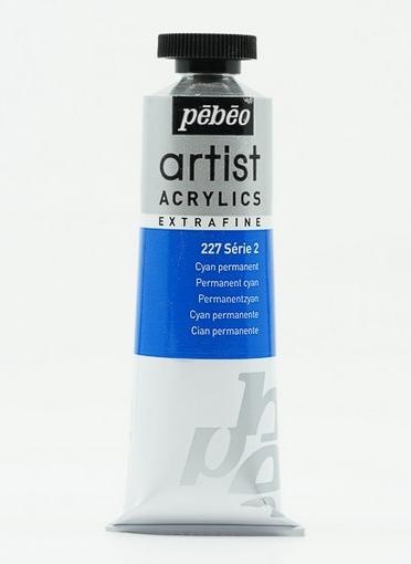 Produktbild Pebeo Artist Acrylics Extrafein Acrylfarben (Permanentzyan, 37 ml)