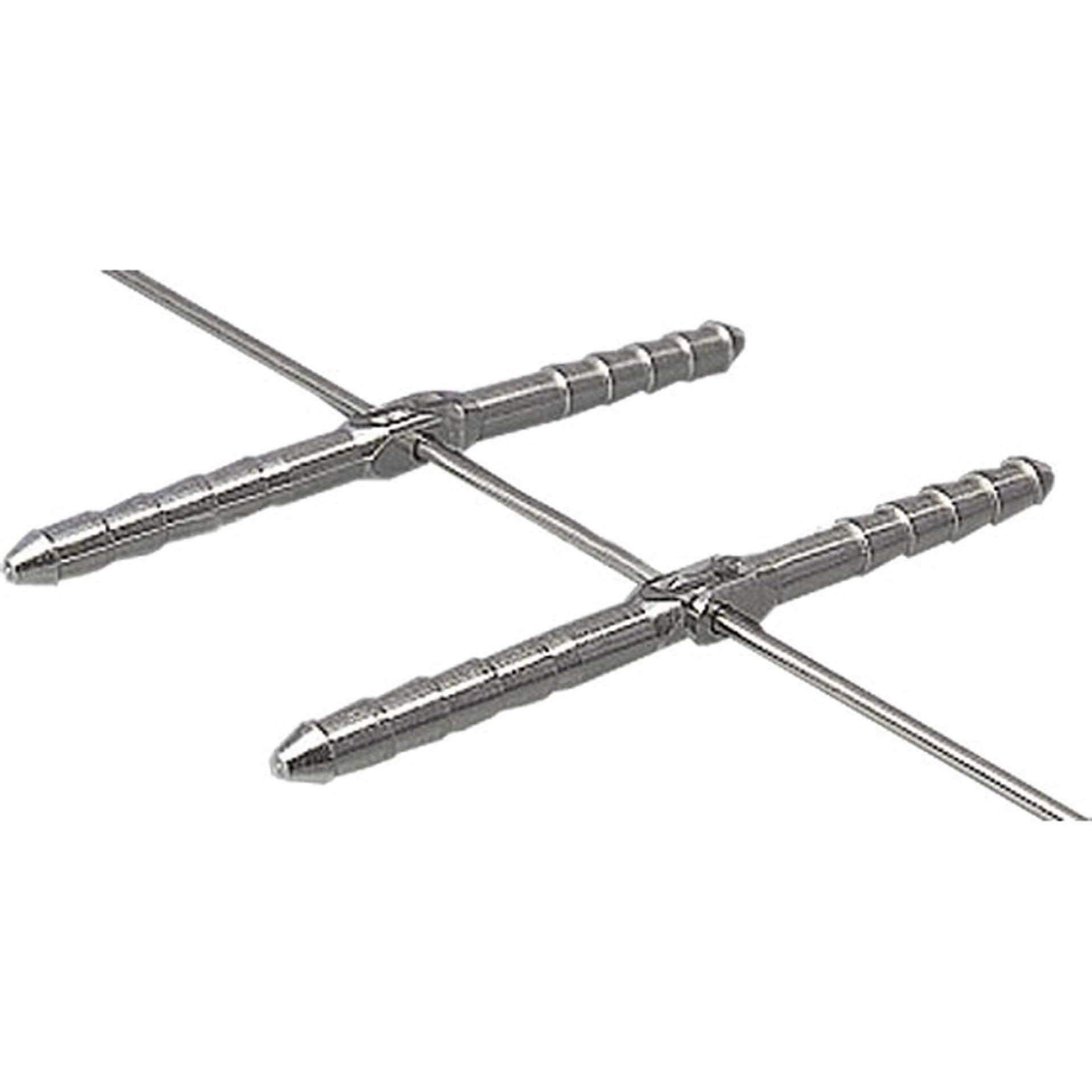 MP Jet stiftscharnier alu 6/98mm 6stk. "draht"
