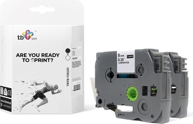 Etichetta TBP TBTB-TZE221. (0.90 cm, Bianco)