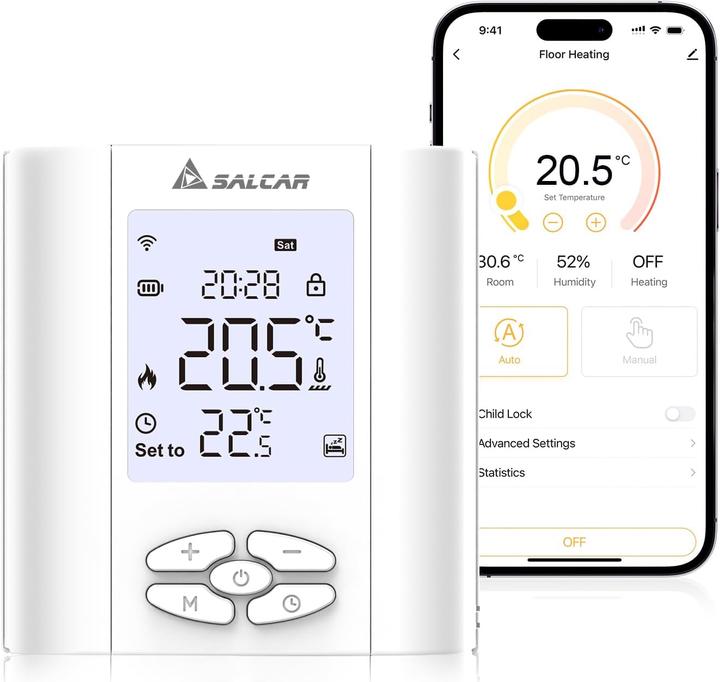 Actual product image Salcar Heizungsthermostat