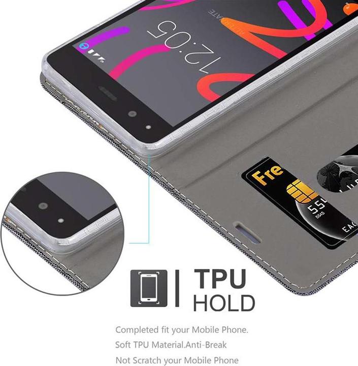 Produktbild Cadorabo Book Jeans Optik Cover (BQ Aquaris M5)