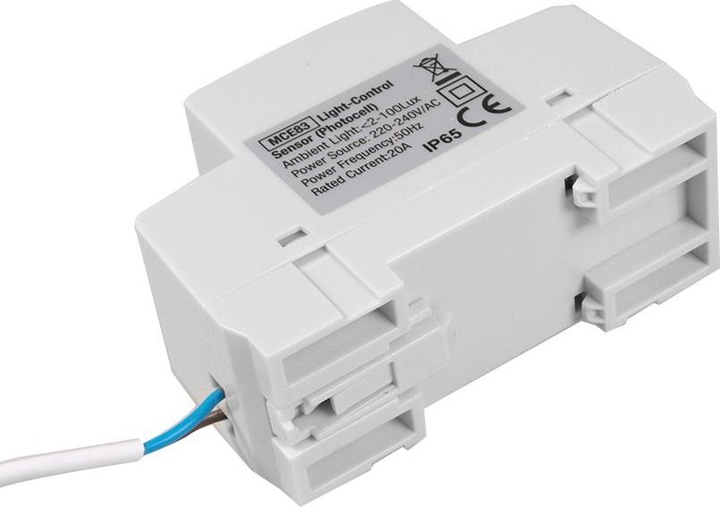 Produktbild Maclean MCE83 MCE83 Lichtschalter auf DIN-Schiene mit externem Detektor