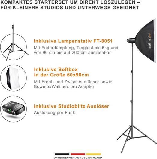 Produktbild Walimex pro Newcomer 300 II Set Single (300 W, Set)