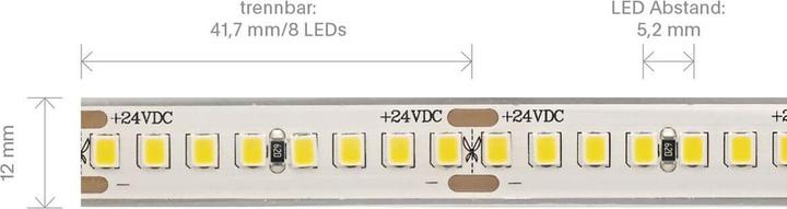 Immagine prodotto Sigor 18W/m PRO Striscia LED 3000K 5m 192LED/m IP68 24V 2600lm/m RA90 (500 cm)