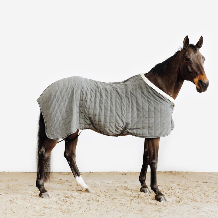Actual product image Fouganza Fleecedecke Comfort warm Pferd/Pony grau (155 cm)
