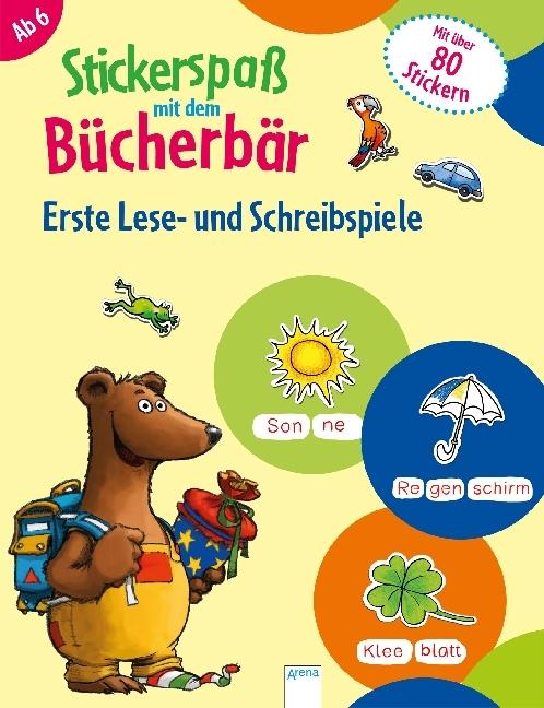 Produktbild Stickerspass mit dem Bücherbär. Erste Lese- und Schreibspiele (80 Sticker)