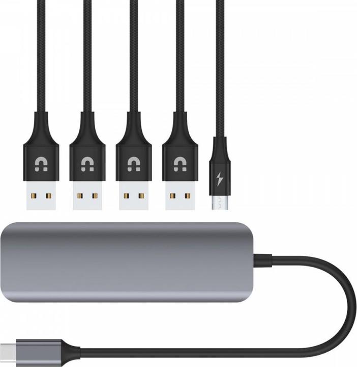 Actual product image Unitek P5+ USB 3.2 Gen 1 (3.1 Gen 1) Type-A (USB-C, 5 ports)