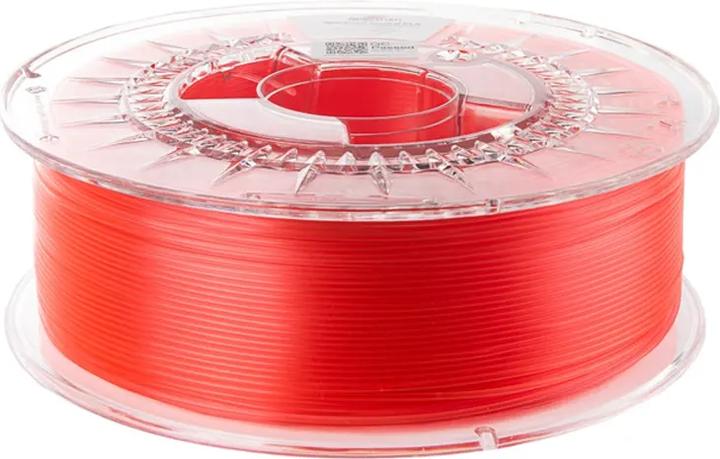 Actual product image Filament PLA Crystal Rasberry Red 1kg 1.75mm (PLA, 1.75 mm, Red)