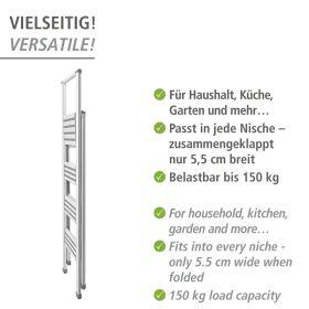 Produktbild Wenko Haushaltsleiter (Trittleiter, 44 cm)