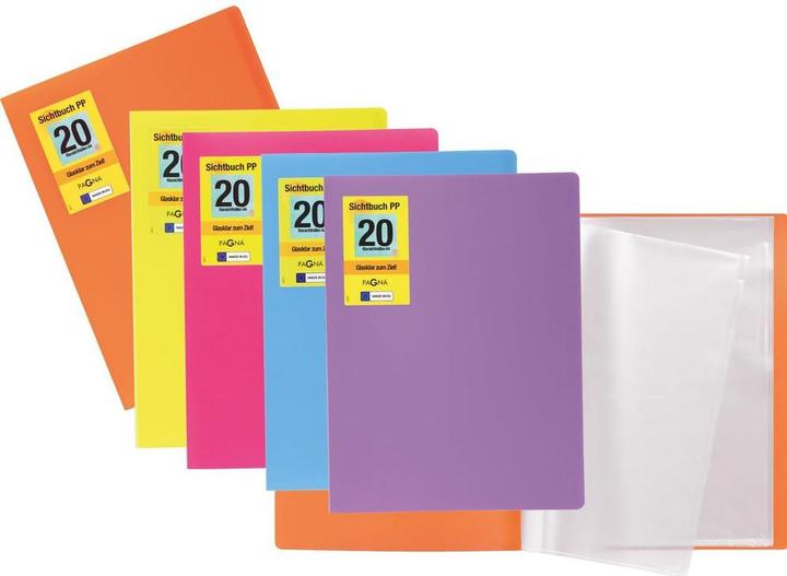 Produktbild Pagna School Sichtbuch DIN A4, 20 Hüllen dunkelrosa (A4, 1x)