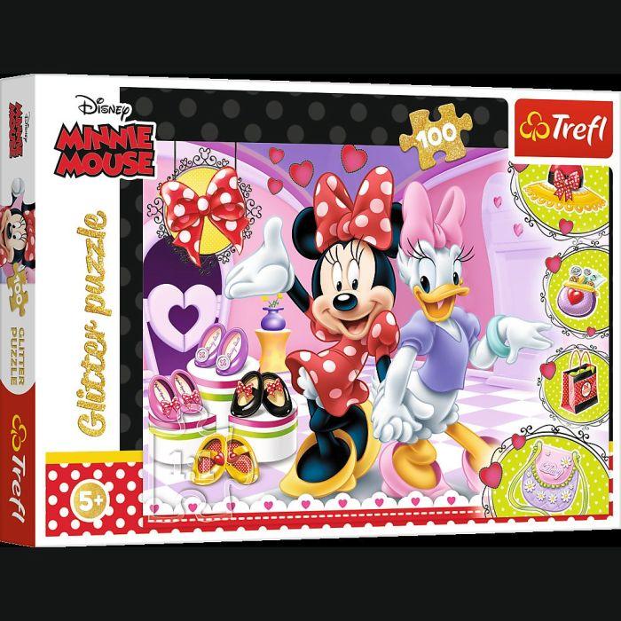 Produktbild Trefl Glitzer Puzzle 100? Disney Minnie Mouse (100 Teile)
