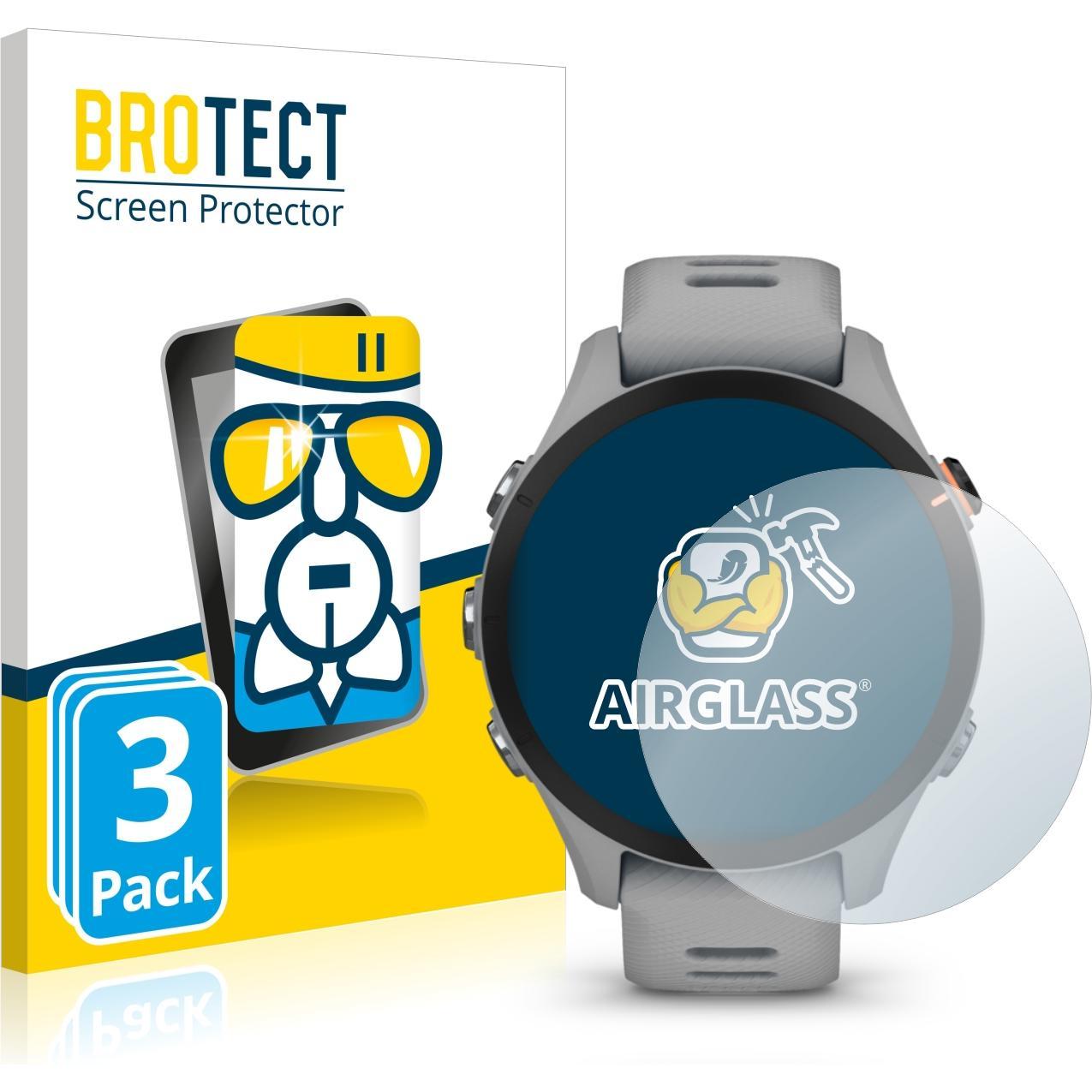 BROTECT AirGlass Panzerglasfolie, Smartwatch Schutzfolie, Transparent