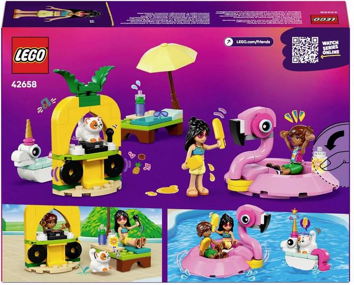 Produktbild LEGO 42658 ® FRIENDS Poolparty mit Einhorn und Flamingo (42658, LEGO Friends)