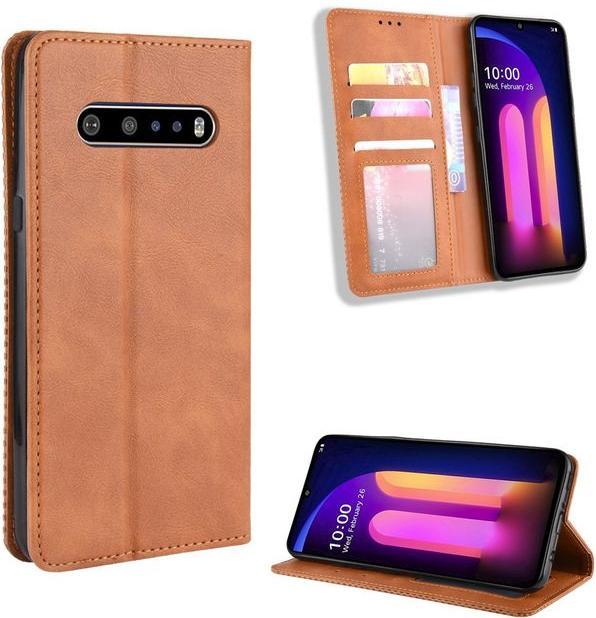 Produktbild MU Classic Retro Leder Bookcover Series (LG V60 ThinQ 5G)