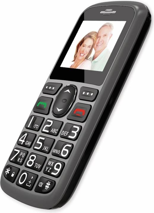 Productafbeelding Roxx W 60 AZ Senior mobiele telefoon met oplaadstation, SOS-knop Zwart (4.50", 2G)