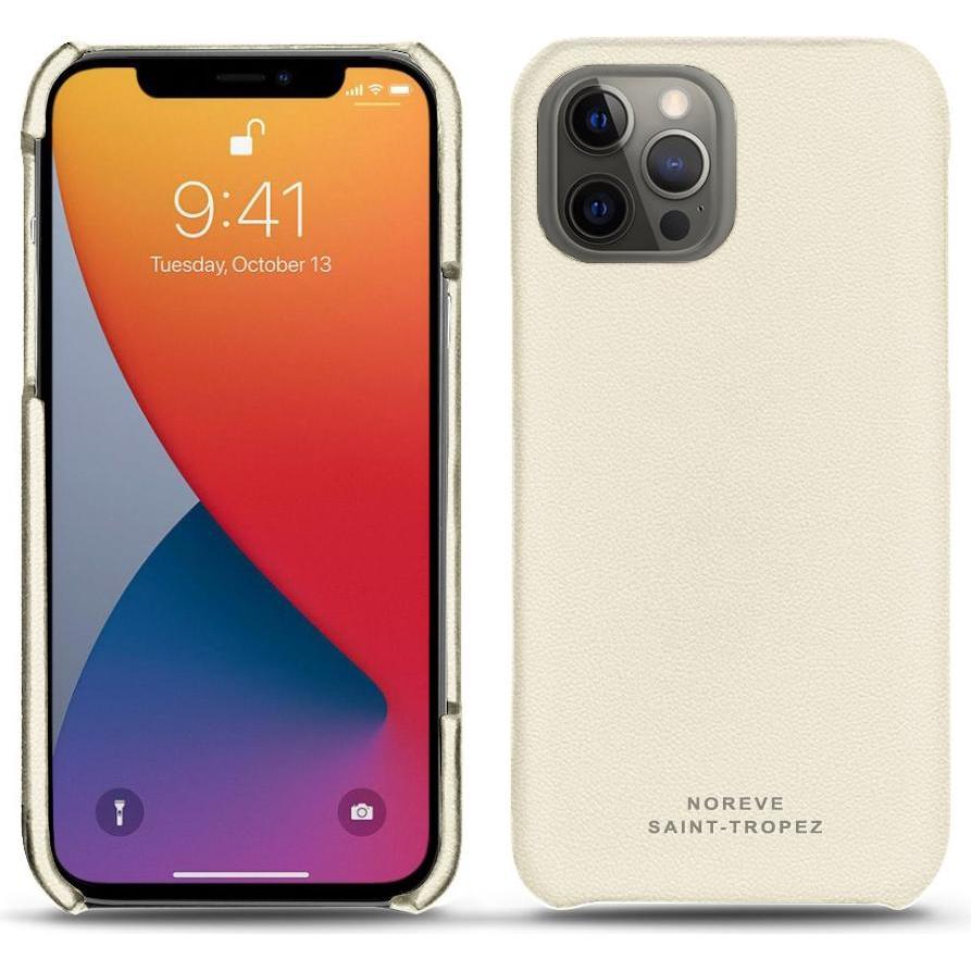 Noreve Lederschutzhülle (Apple iPhone 13 Pro), Smartphone Hülle, Weiss