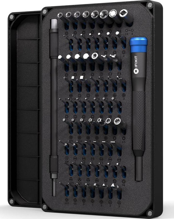 Produktbild iFixit Mako Precision Bit Set (1, 2, PH00, TR6, 0.9 mm, TR9, T3, P6, TR8, PH2, 5.5 mm, Y0, 1.5mm, 0.7 mm, 1.3 mm, PH1, P5, T TR 20, PH0000, T2, PH0, 3 mm, Y 000, 5 mm, Y 1, T TR 25, J 1, Y 00, 2.5 mm, 1mm, J 000, 3.5 mm, 4.5 mm, T TR 15, 2 mm, T5, J 00, TR7, T TR 10, J 0, T4, P2, 4 mm)