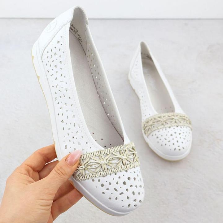 Rieker Damen-Ballerinas mit durchbrochenem Muster (41)