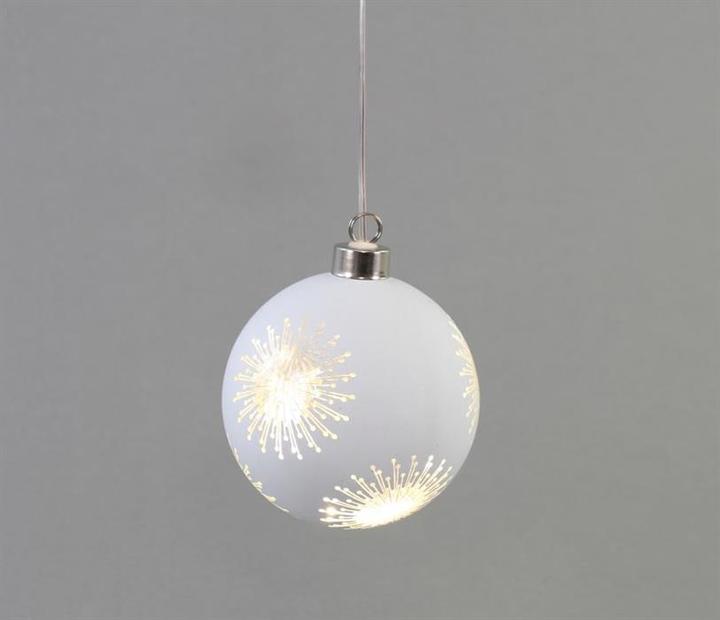 Actual product image GuGus LED glass ball silver