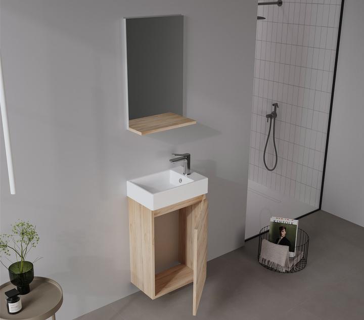 Produktbild Homitis Conza 45 Bathroom Cabinet With Sink & Mirror Set (2 Pieces)
