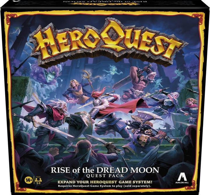 Actual product image Avalon Hill HeroQuest Board Game Expansion Rise of the Dread Moon Adventure Pack *English Version*.