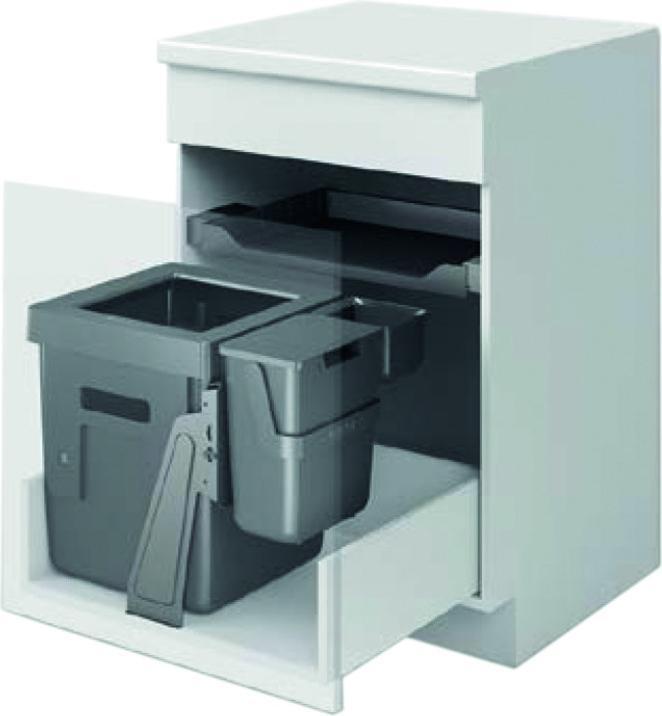 Produktbild Peka Metall Abfall-Einsatzsystem PEKA Oeko Universal 40+6+1.2 (40 l)