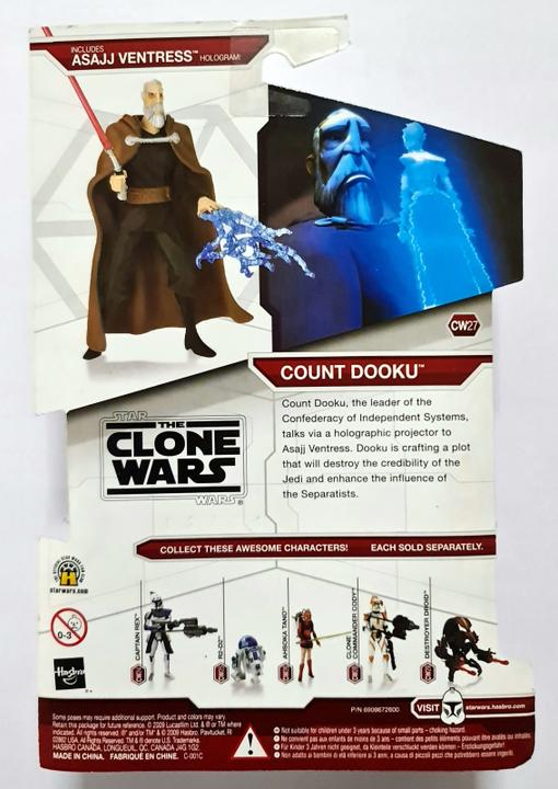 Produktbild Hasbro Star Wars The Clone Wars Actionfigur 2009 CW27 Count Dooku