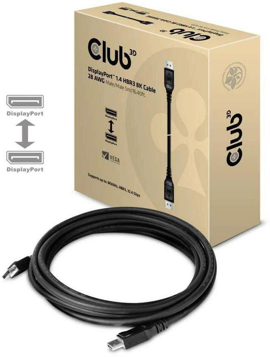Image du produit Club 3D DisplayPort — DisplayPort (5 m, DisplayPort)