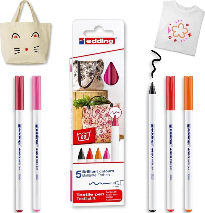 Actual product image Edding Textile pen 4600 (5 x)