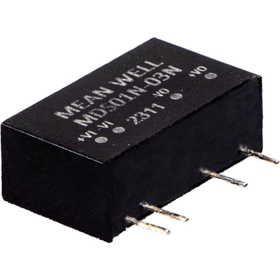 MeanWell, Convertitore di tensione, MDS01L-03N DC/DC-Wandler Print 3.3 V 0.303 A 1 W Anzahl Ausgänge 1 x Inhalt 1 St