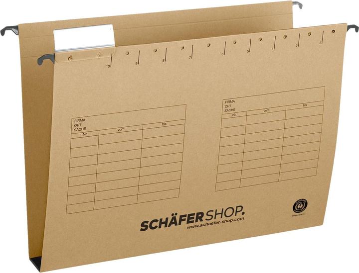 Schäfer Shop Hängesammler, Öffnung seitlich, für Formate bis DIN A4 (A4, 25 x)